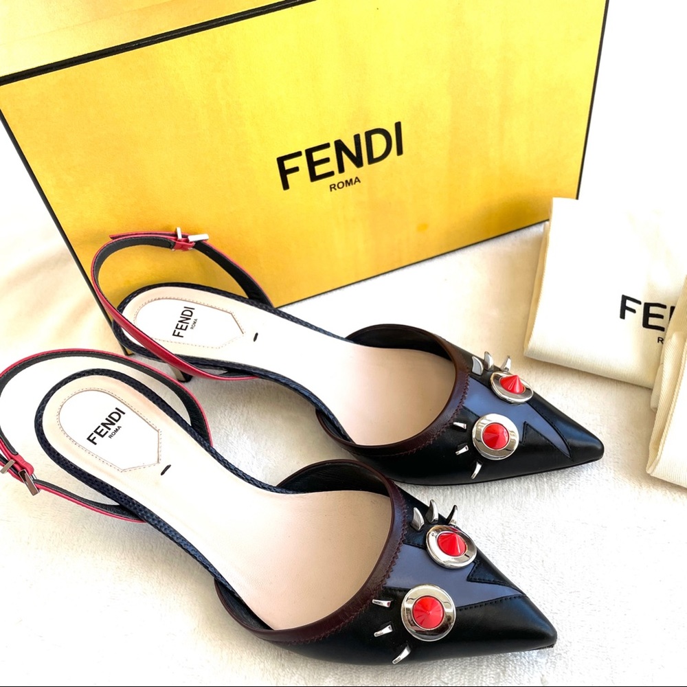 Fendi Monster Kitten Heel Full Set